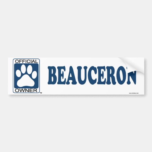 Beauceronの青 バンパーステッカー (正面)
