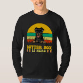 Beauceron Dog Butter Box Is Here Father s Day Tシャツ (正面)