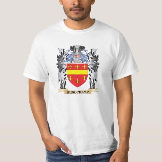 Beauchampの紋章付き外衣-家紋 Tシャツ (正面)