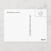 Beaufortの城博物館、ルクセンブルク ポストカード (裏面)