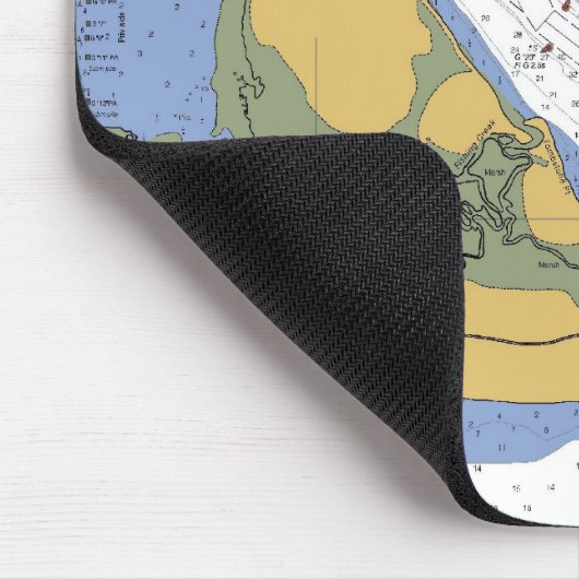 Beaufort NC航海のな港の図表のmousepad マウスパッド (コーナー)