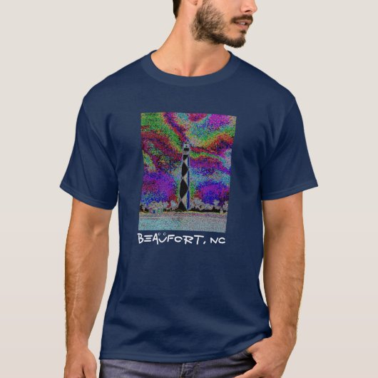 Beaufort、NC -岬の眺望(背部) Tシャツ (正面)