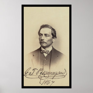 Beauregard Signed Card 1867年概要 ポスター