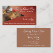 Beautéのサロン日のスパのマッサージのセラピーのアロマセラピー 名刺 (正面/裏面)