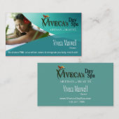 Beautéのサロン日のスパのマッサージのセラピーのアロマセラピー 名刺 (正面/裏面)