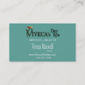 Beautéのサロン日のスパのマッサージのセラピーのアロマセラピー 名刺 (裏面)