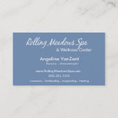 Beautéのサロン日のスパのマッサージのセラピーのアロマセラピー 名刺 (裏面)