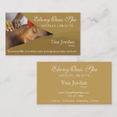 Beautéのサロン日のスパのマッサージのセラピーのアロマセラピー 名刺 (正面/裏面)