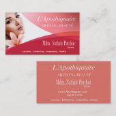 Beautéのサロン日のスパのマッサージのセラピーのアロマセラピー 名刺 (正面/裏面)