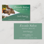 Beautéのサロン日のスパのマッサージのセラピーのアロマセラピー 名刺 (正面/裏面)