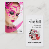 "Beaute美しい"の-メーキャップアーティスト、美容院 名刺 (正面/裏面)