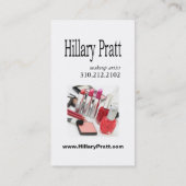 "Beaute美しい"の-メーキャップアーティスト、美容院 名刺 (裏面)