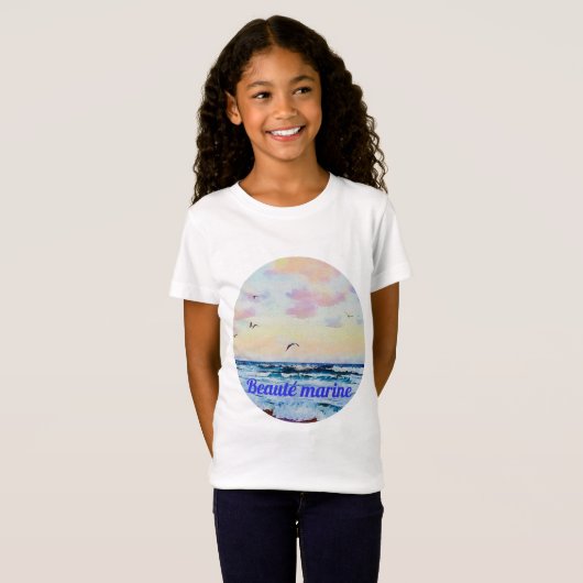 Beauté amrine-aquarelle tシャツ (正面フル)