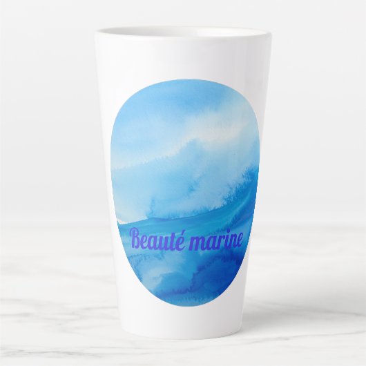 Beauté marine vague カフェラテマグ (正面)