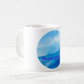 Beauté marine vague コーヒーマグカップ (正面左)