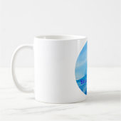 Beauté marine vague コーヒーマグカップ (左)