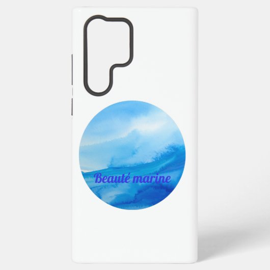 Beauté marine vague samsung galaxyケース (裏面)