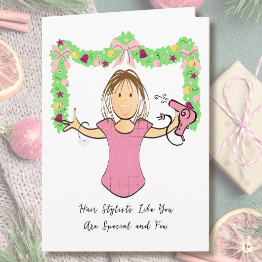 Beautician Cartoon Funny Thank You from Customer カード