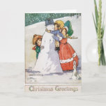 Beautiful 1920s Christmas Card シーズンカード<br><div class="desc">This beautiful Christmas Card features another lovely illustration by Agnes Richardson,  from the 1920s.</div>