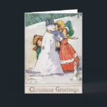 Beautiful 1920s Christmas Card シーズンカード<br><div class="desc">This beautiful Christmas Card features another lovely illustration by Agnes Richardson,  from the 1920s.</div>