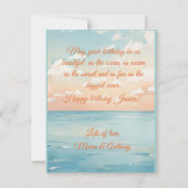 Beautiful 30 Beach Birthday Card サンキューカード (裏面)