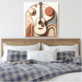 Beautiful 3d Guitar  キャンバスプリント (インサイチュ (寝室))