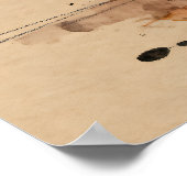 Beautiful Abstract African=American Woman Praying ポスター (角)