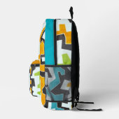 Beautiful Abstract colored graffiti プリントバックパック (右)