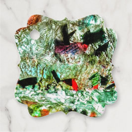 Beautiful abstract Favor Tags,Ordinary eco texture フェイバータグ