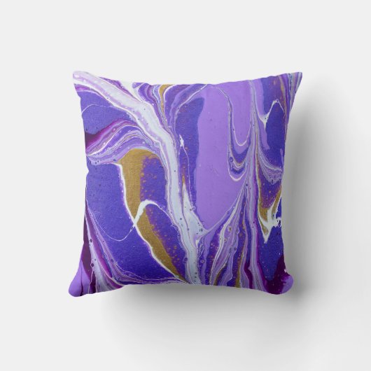 Beautiful Abstract Painting Throw Pillow クッション (裏面)