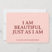  Beautiful Affirmation Card – Custom Gift for Her シーズンカード (正面)