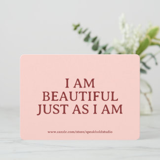  Beautiful Affirmation Card – Custom Gift for Her シーズンカード