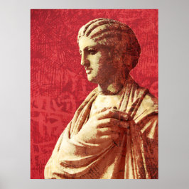 Beautiful Ancient Classical Statue of a Woman ポスター