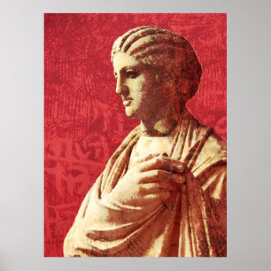 Beautiful Ancient Classical Statue of a Woman ポスター