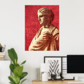 Beautiful Ancient Classical Statue of a Woman ポスター (ホームオフィス)