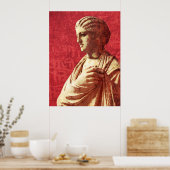 Beautiful Ancient Classical Statue of a Woman ポスター (キッチン)