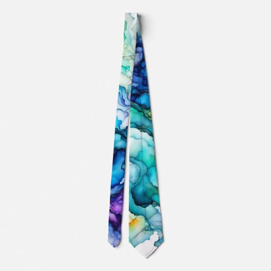 Beautiful and Abstract Pastel Art Neck Tie ネクタイ (裏面)