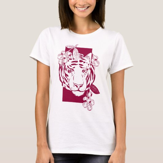 Beautiful and Cute Tiger Tシャツ (正面)
