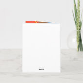 Beautiful and Vibrant Colors! Folded Invitation 招待状 (裏面)