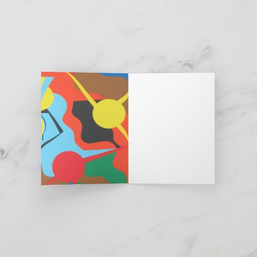 Beautiful and Vibrant Colors! Folded Invitation 招待状 (内部)