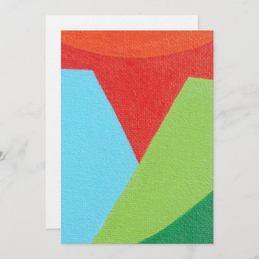 Beautiful and Vibrant Colors! Invitation 招待状 (正面/裏面)