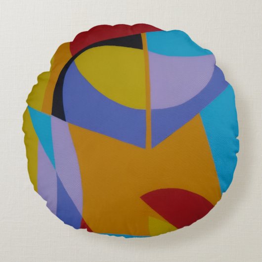 Beautiful and Vibrant Colors! Round Pillow ラウンドクッション (正面)