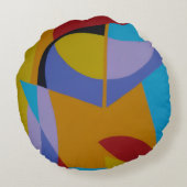 Beautiful and Vibrant Colors! Round Pillow ラウンドクッション (裏面)