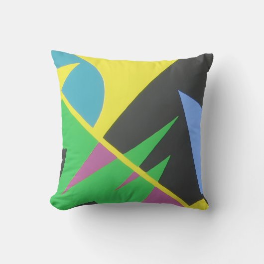 Beautiful and Vibrant Colors! Throw Pillow クッション (正面)