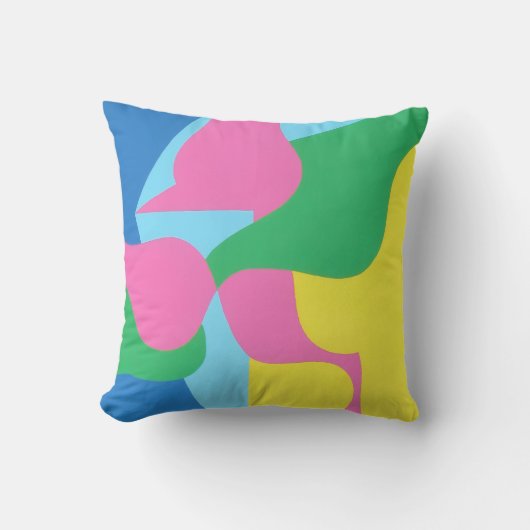 Beautiful and Vibrant Colors! Throw Pillow クッション (正面)