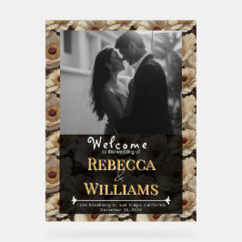 Beautiful Anemones Charm Garden Wedding アクリルサイン