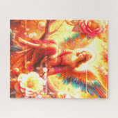 Beautiful Angel Sitting on a Tree Limb ジグソーパズル (横)