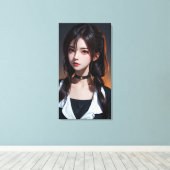 Beautiful Anime Art. キャンバスプリント (インサイチュ (ウッドフロア))