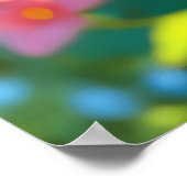 Beautiful anime flowers illustration ポスター (角)