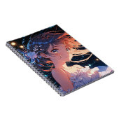 Beautiful anime girl illustration ノートブック (右側)